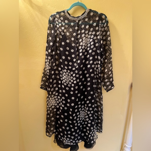 Ruben Panis Vtg Sheer Silk dress with 3 layers sheer silk under dress. - Picture 11 of 15